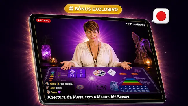 Aula ao vivo de abertura da Mesa com a Mestra Alê Becker