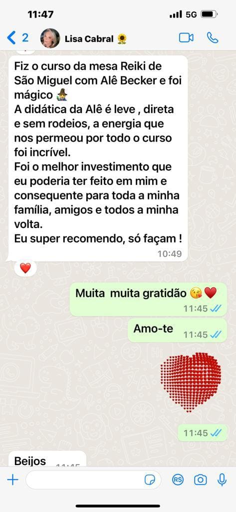 "Foi o melhor investimento que eu poderia ter feito em mim e consequentemente para toda minha família"