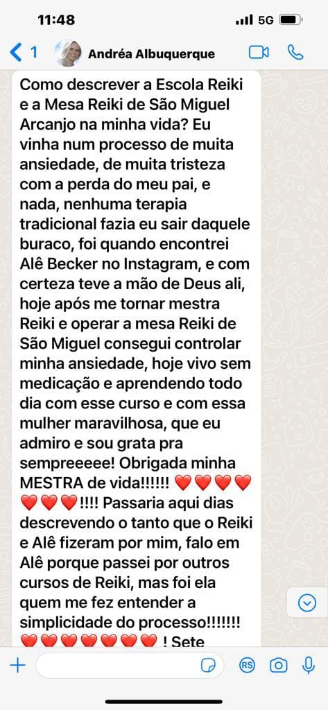 "Consegui controlar minha ansiedade e hoje vivo sem medicação e aprendendo todo dia com esse curo maravilhoso"
