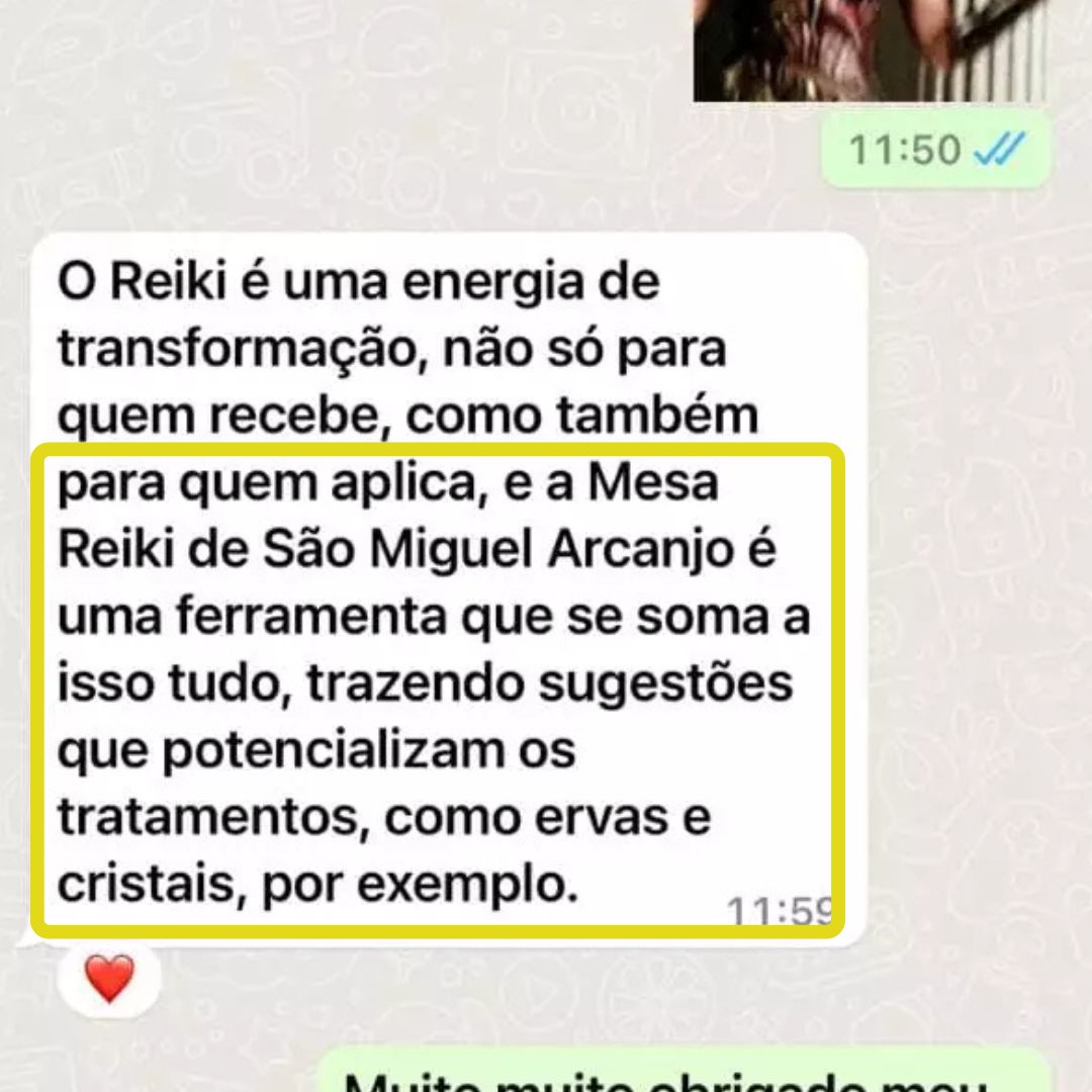 "A Mesa de São Miguel Arcanjo se soma trazendo sugestões que potencializam os tratamentos como ervas e os critais."